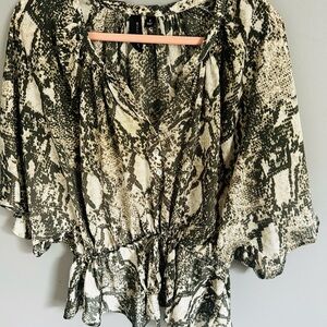WILLI SMITH - Women's Snake Print Top S